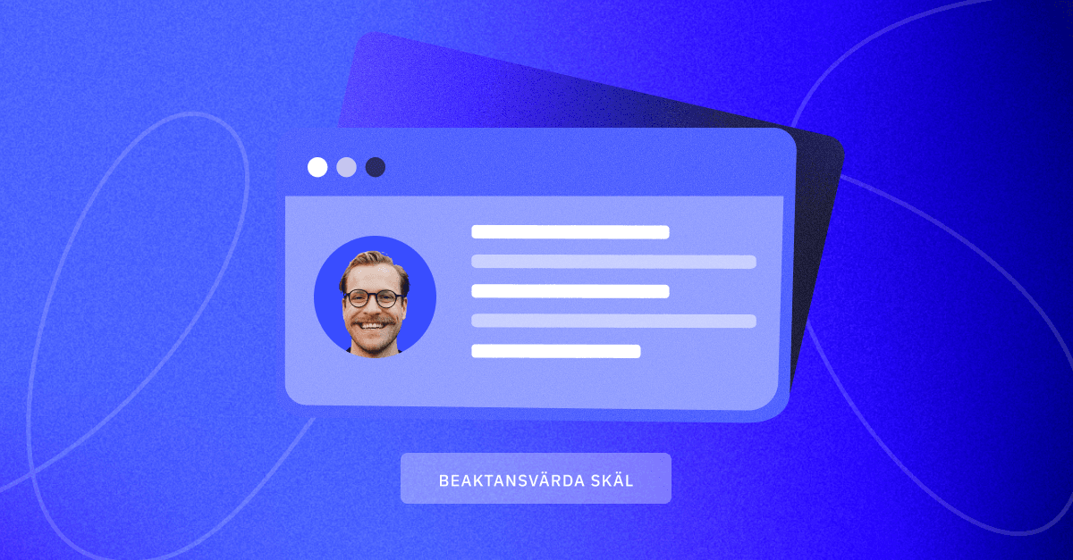 Bild på en mockup för beaktansvärda skäl.