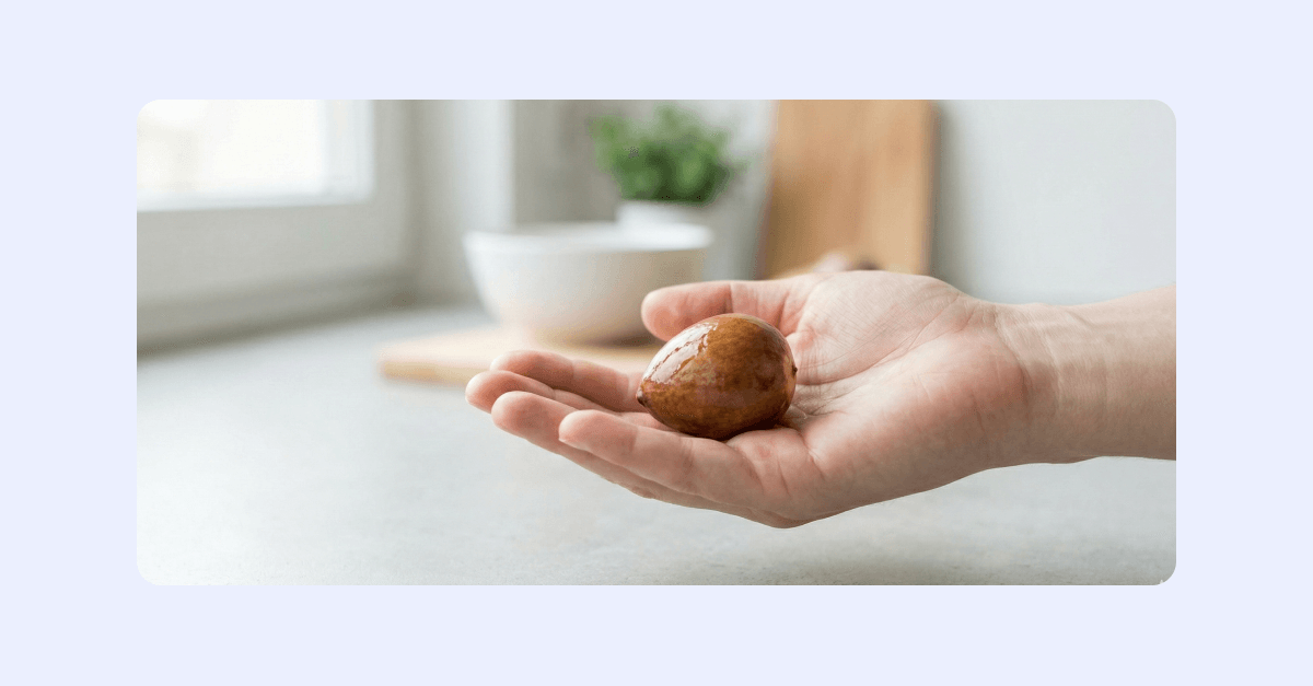 En avokado-kärna, i vatten.