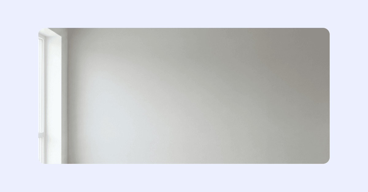 Bild på färdig målad vägg.