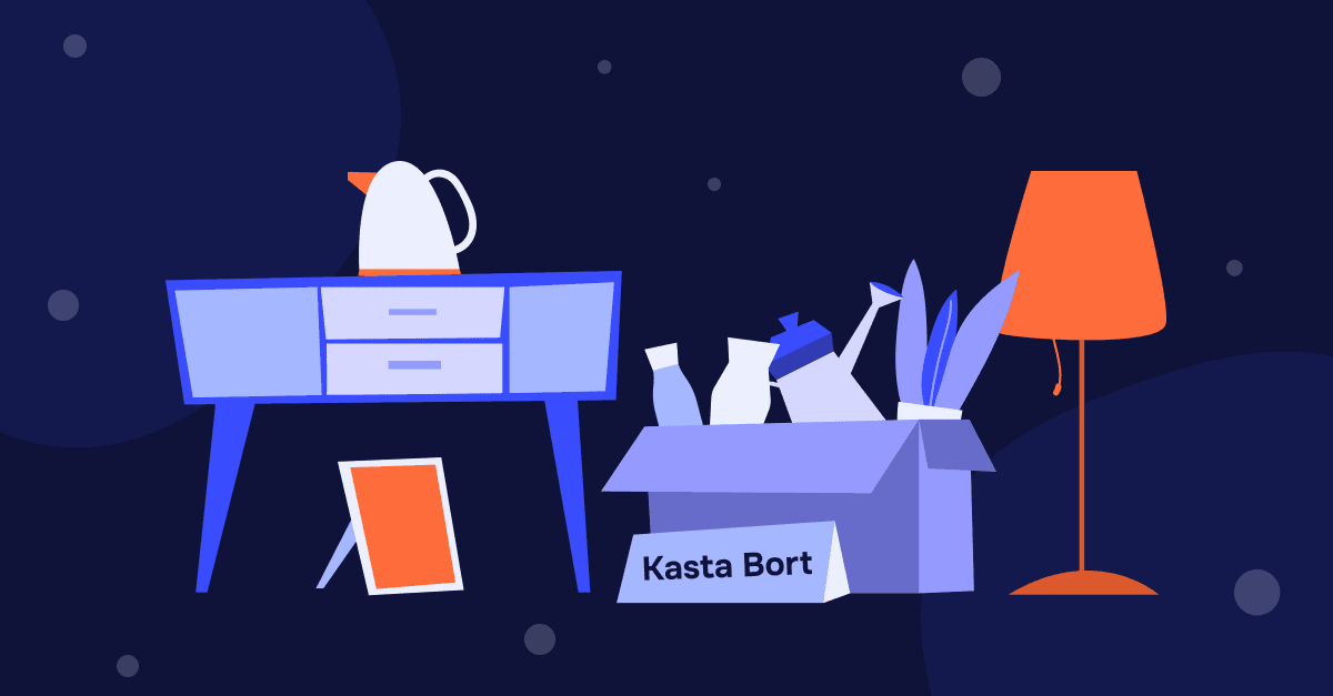 Illustration på ett hem som fräschas upp.