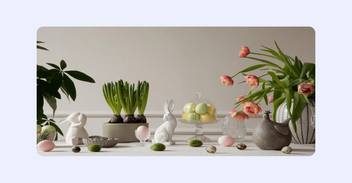 Inspiration på hur man kan pynta inför påsken hemma.