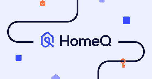 HomeQ logotyp och symboler från företagets visuella identitet